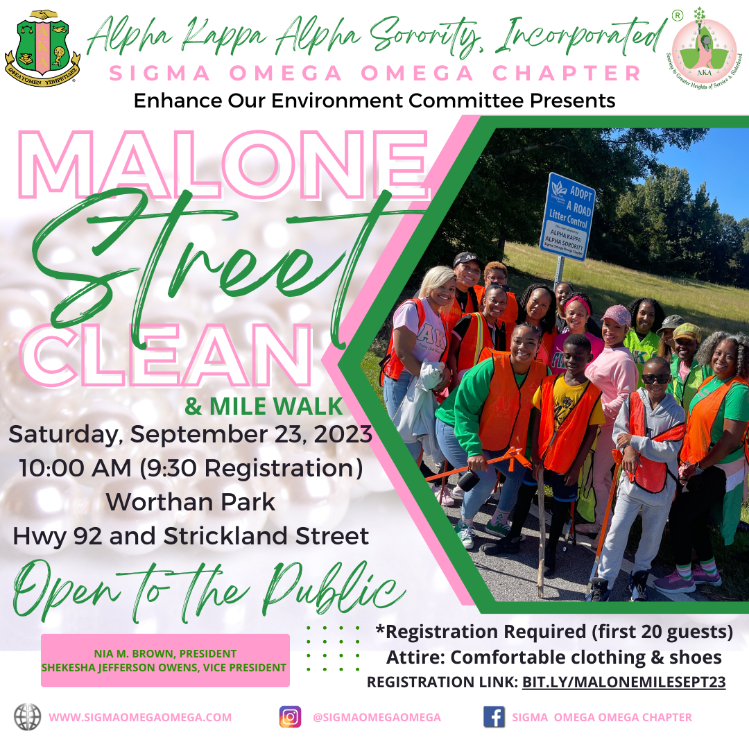 Malone Street Clean & Mile Walk